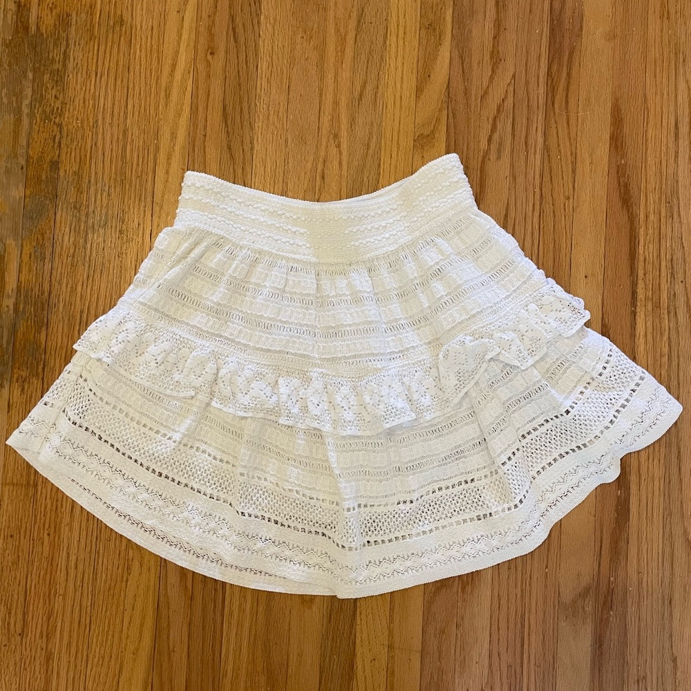 Aerie crochet flutter skirt